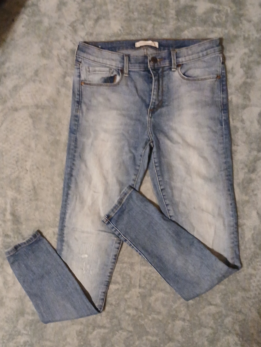 Banana Republic Light Blue Skinny Jeans - Distressed Wash